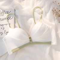 内衣女小胸聚拢收副乳防下垂胸罩薄款学生高中少女新款无钢圈文胸 [优卡]白色单件 70/32A