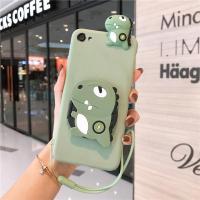 vivoy66i手机壳女款Y66卡通零钱包斜跨y67a硅胶全包Y67L防摔软套A 绿-趴恐龙+手绳[非零钱包] vivo