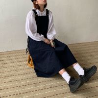 甜美日系背带连衣裙女2020春秋新款韩版女学生宽松少女温柔jk长裙 图片 S