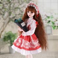叶罗丽娃娃衣服60cm古装汉服连衣裙公主裙仙子60厘米短裙bjd娃衣 樱桃(60厘米娃衣) 衣服(送丝袜)