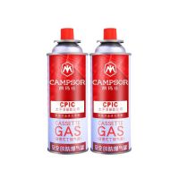 户外迷你小四方炉燃气炉 便携式折叠卡式炉野营炉头野炊烧水炊具 2个卡式气罐