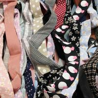 称斤布桶压布条diy手工蝴蝶结发饰发圈发箍头饰配件服装包包材料 布桶压条随机一斤