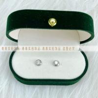 [不褪色不过敏]钛钢保色圆钻一颗单锆石耳钉手链脚链项链套装 银色耳钉