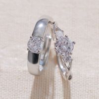 结婚对戒仿真一对求婚现场用的道具婚礼交换仪式情侣款假钻石戒指 戒指一对无盒