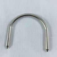 不锈钢菜板圈砧板钢圈菜墩卡圈切菜板钢箍菜板铁圈防裂菜板U型钉 线径5.0mm 一个