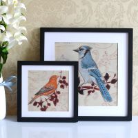 大画框免打孔挂墙相框装裱书法字画国画钻石画十字绣框架外框裱框 黑色丨G款 内径可放15*15cm