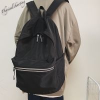 男生双肩包百搭潮流青少年电脑背包韩版初中学生书包休闲简约新款 款式一