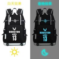 科比双肩背包NBA 欧文书包詹姆斯库里哈登男女学生威少威斯布鲁克 哈登02夜光