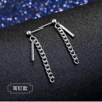 新款王一博同款耳钉女韩版简约耳环无耳洞耳夹潮男个性耳坠耳饰 王一博同款耳钉 单只