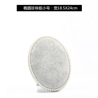 火爆热卖耳环展示饰品收纳架首饰展示架特价耳钉项链展示板道具 椭圆形珍珠板灰色(小号)