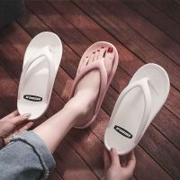 人字拖女韩国2020夏季新款百搭简约情侣拖鞋摇摇底沙滩度假休闲拖 摇人字拖[粉色] 36[偏小一码]