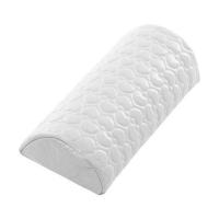 美甲手枕套装垫桌垫日系高档手垫垫子套装欧式小奢华舒适可拆洗 皮质手枕-白色