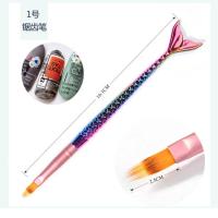 2020新款美甲工具彩绘笔雕花笔光疗水晶笔渐变晕染笔拉线笔人鱼杆 01锯齿笔