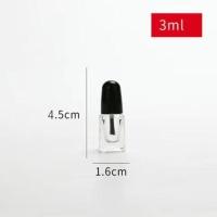 指甲油分装瓶玻璃高档带刷补漆瓶2ml5ml10ml美甲指甲油空瓶 2ml方瓶10个