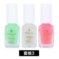荧光指甲油透明糖果色夜光套装快干环保无毒彩色3瓶孕妇可用 套组3 默认