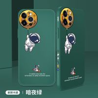 太空人宇航员苹果11手机壳12Pro/Max/mini/X/XS/XR/iPhone7/8/6壳 [暗夜绿]魔方侧边 苹