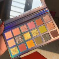 18色眼影盘ins超火眼影闪粉珠光防水眼线小盘便携彩妆品牌平价 暗夜精灵眼影