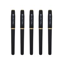 飞力大容量1.0签字笔碳素笔黑色0.7商务笔练字笔办公用0.5mm水笔 大容量1.0mm(签字练字书法) 5支黑笔