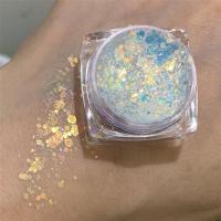 精灵碎片眼影膏仙女眼妆贴偏光镭射亮片啫喱膏身体金葱片舞台 灿若繁星-白