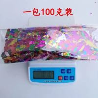 手撒礼花金粉彩片亮片礼宾花开业闪粉碎片活动庆典婚庆用品 100克