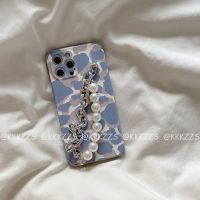 奶牛纹手链vivoy73s手机壳y52s/70s/93/85硅胶z3/5x软s7e/s9女x60 奶牛纹+银链珍珠链 V