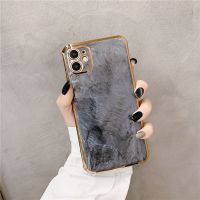 ins简约大理石苹果11手机壳iPhonex/xs max/XR全包7女8plus女潮se 电镀大理石[灰色]转音壳 苹