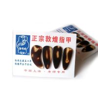 古筝指甲套演奏型硅胶弹拨片指套双手成人儿童初学免胶布送指甲 双手8片平面指甲 大号(13岁以上)