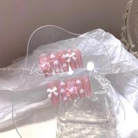 假指甲美甲贴片 云朵抱抱熊 穿戴美甲贴片 最小号XS