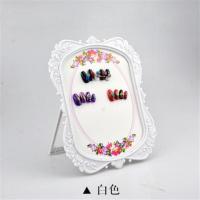 美甲甲油胶色卡盒展示板防尘色板展示架样板相框样品款式板 花边展示板(白色)拍2个送色卡