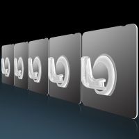 置物架贴片卡扣配件免打孔无痕贴片挂钩粘贴片香皂盒粘钩墙贴卡槽 新款牛角挂钩 1个