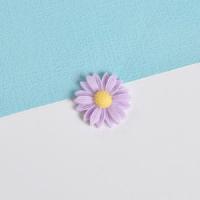 树脂小雏菊树脂太阳花小配饰清新小可爱雏菊花朵手工DIY饰品配件 紫色 9mm/20颗