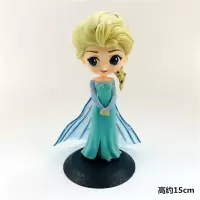 迪士尼手办小公主美人鱼冰雪奇缘艾莎公主手办摆件儿童玩具礼物 艾莎公主