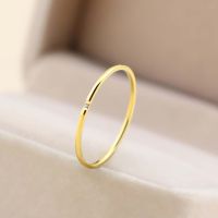 强推极细!不掉色锆石碎钻日式戒指女简约小众轻奢ins风尾戒指环 高贵 金色(极细1 钻戒指) 美号4号(号码比较小)