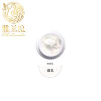 石膏胶美甲日式巴洛克风浮雕微立体砂砾感光疗胶黑白色流沙胶 白色石膏胶