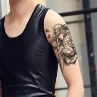 原创花臂纹身贴持久防水 男女 赵云赵子龙 仿真手臂刺青图腾 赵云 19*12cm