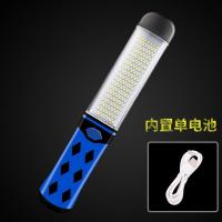 汽车led修车灯充电锂电池无线工作灯维修手电筒磁铁超亮应急照明 蓝-标配[带充电线]133灯珠-单电池