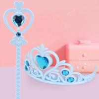 儿童化妆品无毒可水洗少女心公主化妆盒小女孩过家家彩妆盒礼物 皇冠+手棒