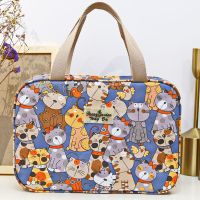 化妆包包洗漱包防水化妆包款便携大容量收纳袋手提化妆品收纳包 优质大脸猫兰