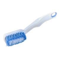 茶花鞋刷擦鞋刷鞋油硬毛刷厨房清洁小刷子长柄多功能清洁刷 通用鞋刷4408颜色随机