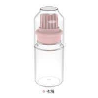 油瓶刷子一体家用油刷厨房烙饼烘焙硅胶油刷带盖耐高温油壶式烧烤 卡粉