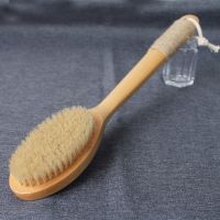 意简家猪鬃马鬃软毛长柄搓背沐浴刷洗澡身体脂肪瘦身按摩刷干刷 禾木猪鬃长柄椭圆刷(中硬干湿两用)