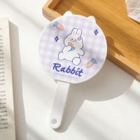 创意卡通镜梳套装女学生可爱随身便携手柄迷你化妆镜小镜子小梳子 萝卜兔