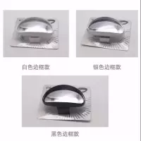 汽车教练镜教练车辅助后视镜倒车辅助镜反光镜上镜盲点镜驾校专用 半圆形A款大号黑色一个