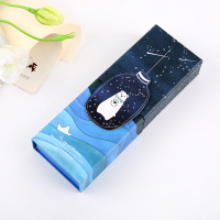 变形文具盒创意笔盒多功能可折叠站立便携笔筒式铅笔盒两用文具盒 302聆听星空A