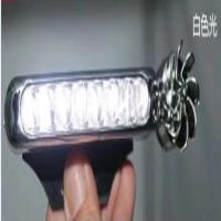 免接线汽车前杠大灯中网灯LED风力灯日行灯摩托车装饰灯辅助风力 风力灯白色单个装