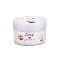 Dove多芬磨砂冰淇淋膏女身体乳嫩白全身去鸡皮石榴籽磨砂膏225ml 多芬坚果和米浆磨砂膏225ml