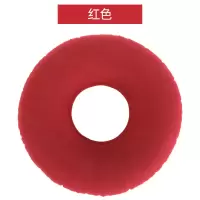 充气防褥疮坐垫办公室久坐瘫痪卧床透气屁股垫轮椅垫四季通用气垫 [急货]红色圆垫-送气筒