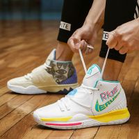 毒液詹姆斯欧文篮球鞋摩擦有声音防滑耐磨轻便高帮青少年学生球鞋 袜子5双[拍此选项发袜子] 39 标准码数