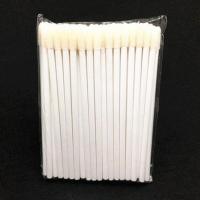 一次性新款唇刷棒唇膏釉彩棒便携化妆刷迷你男女唇线初学者棉签刷 白色 袋装10支试用