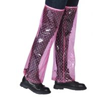 雨裤加大裤裆不蹦缝不漏农活采茶男女下半身雨裤单件户外骑行雨裤 粉色PVC防水防污裤腿套[长63m] M [身高155m-